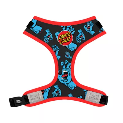 Product Fresh Pawz Santa Cruz Skateboards Logo Adjustable Mesh Dog Harness