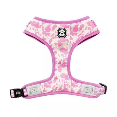 Product Fresh Pawz Pastel Pink Camo Adjustable Mesh Dog Harness