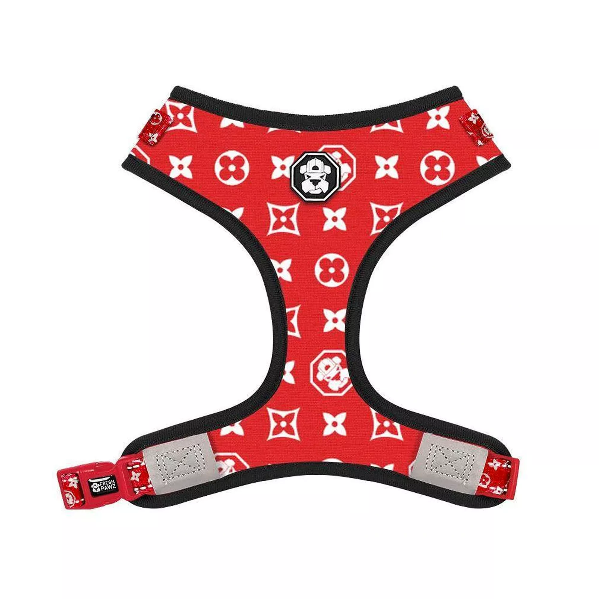 Fresh Pawz Monogram Hype Adjustable Mesh Dog Harness