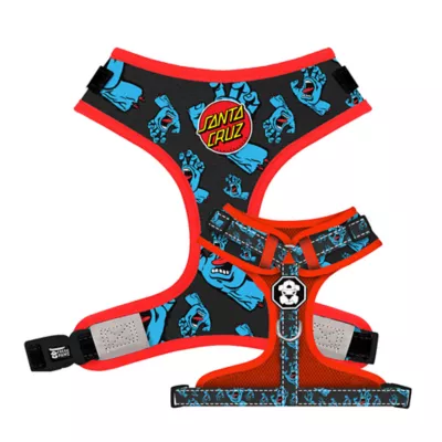 Product Fresh Pawz Santa Cruz Skateboards Logo Adjustable Mesh Dog Harness