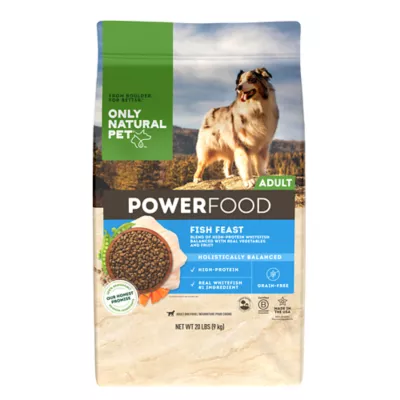 Product Only Natural Pet® PowerFood All Life Stage Dry Dog Food - Fish Feast, High-Protein, Grain Free