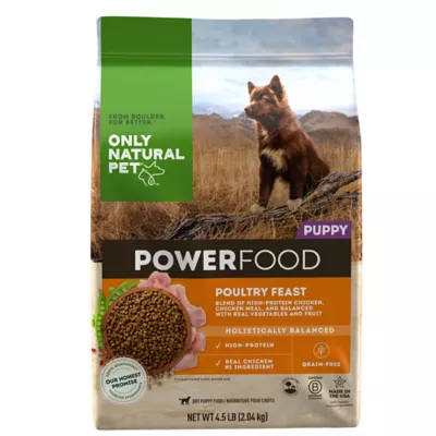 Product Only Natural Pet® PowerFood Puppy Dry Dog Food - Poultry Feast, High-Protein, Grain Free