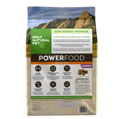 Product Only Natural Pet® PowerFood Puppy Dry Dog Food - Poultry Feast, High-Protein, Grain Free
