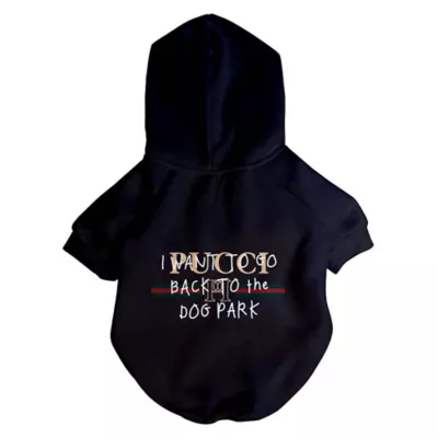 Product Fresh Pawz Pucci "I WANT TO GO BACK TO THE DOG PARK" Dog Hoodie
