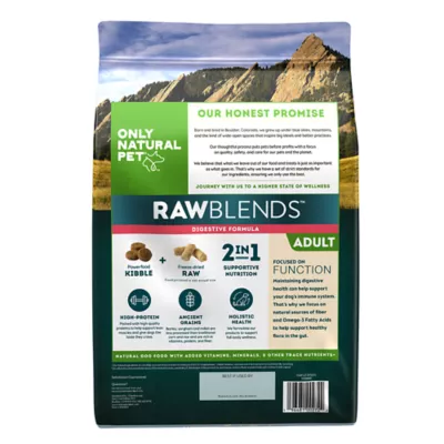 Product Only Natural Pet® RawBlends Digestion Adult Dry Dog Food - High-Protein, Grain Free, Freeze Dried