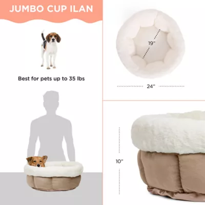 Product Best Friends By Sheri Cuddle Cup Cuddler Bolster Cat & Dog Bed