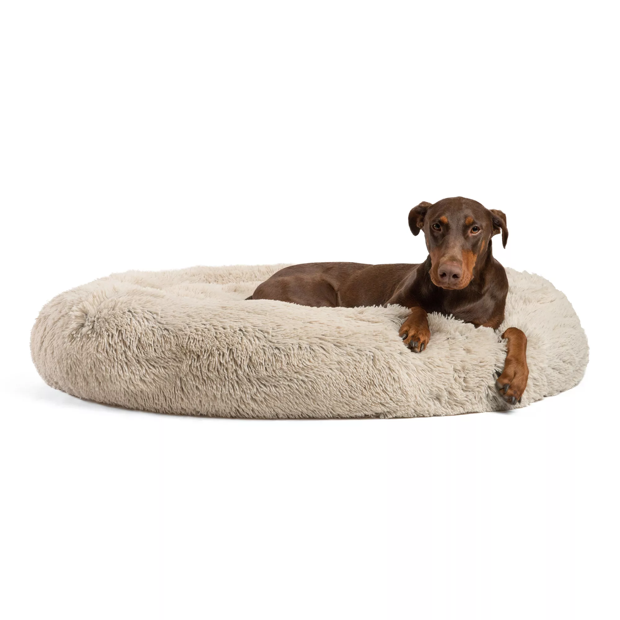 Best Friends by Sheri The Original Calming Faux Shag Fur Donut Cuddler Cat & Dog Bed