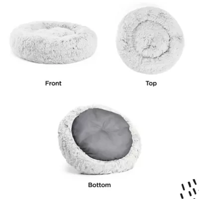 Product Best Friends by Sheri The Original Calming Faux Shag Fur Donut Cuddler Cat & Dog Bed