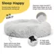 Product Best Friends by Sheri The Original Calming Faux Shag Fur Donut Cuddler Cat & Dog Bed