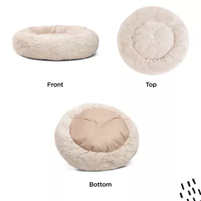 Product Best Friends by Sheri Calming Lux Fur Donut Cuddler Bolster Cat & Dog Bed