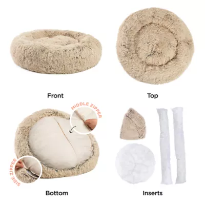 Product Best Friends by Sheri The Original Calming Faux Shag Fur Donut Cuddler Cat & Dog Bed