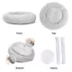 Product Best Friends by Sheri Calming Lux Fur Donut Cuddler Bolster Cat & Dog Bed