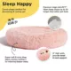 Product Best Friends by Sheri The Original Calming Faux Shag Fur Donut Cuddler Cat & Dog Bed