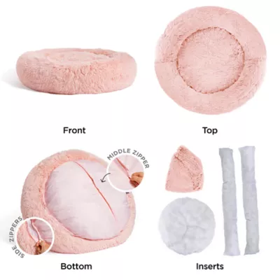 Product Best Friends by Sheri The Original Calming Faux Shag Fur Donut Cuddler Cat & Dog Bed