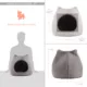 Product Best Friends by Sheri Meow Hut Covered Dog & Cat Bed