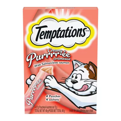 Product Temptations Creamy Puree Salmon Lickable Cat Treats