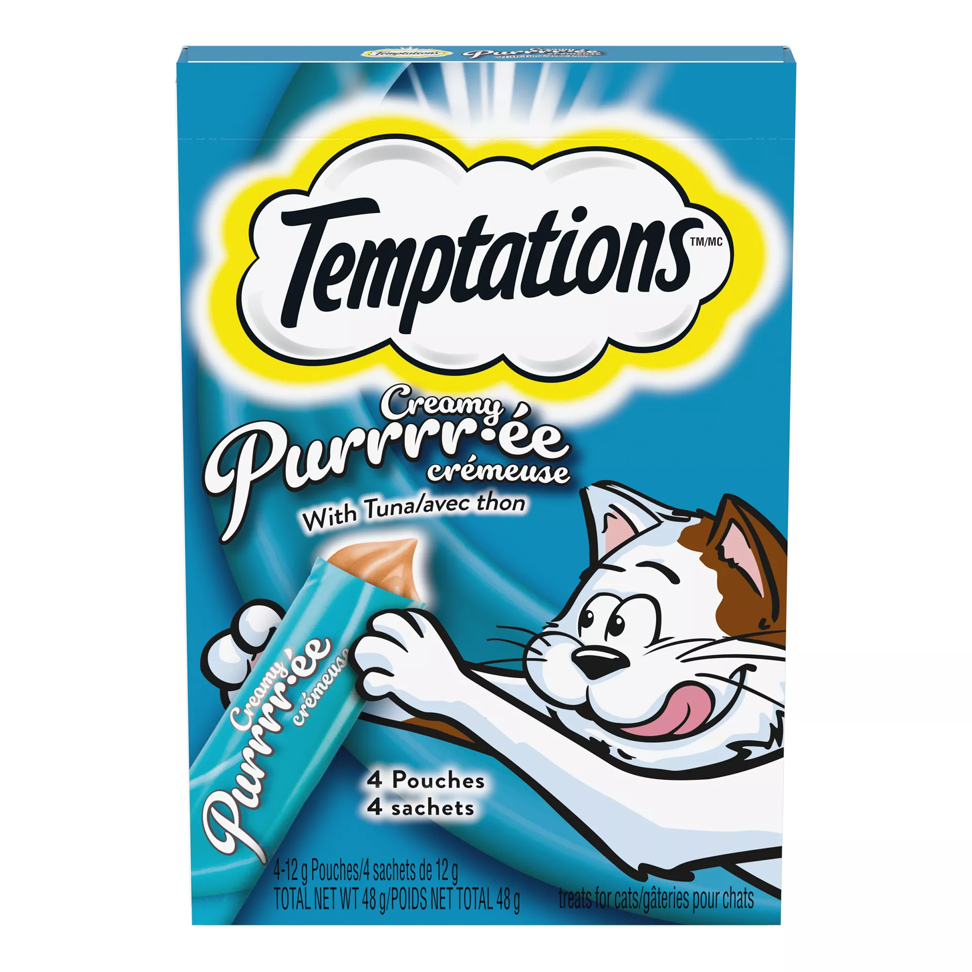 Temptations Creamy Puree Tuna Lickable Cat Treats