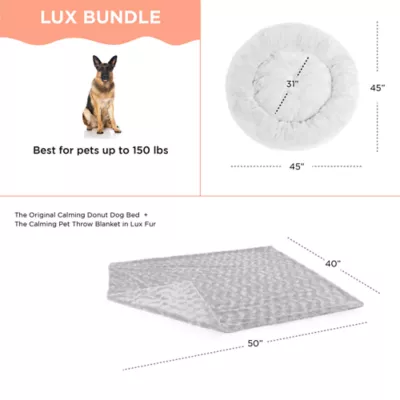 Product Best Friends by Sheri Donut Lux Bed & Throw Blanket 2 Piece Cat and Dog Bundle Set