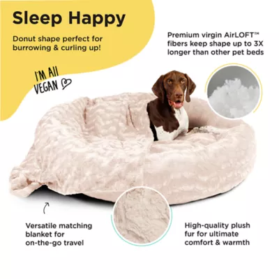Product Best Friends by Sheri Donut Lux Bed & Throw Blanket 2 Piece Cat and Dog Bundle Set