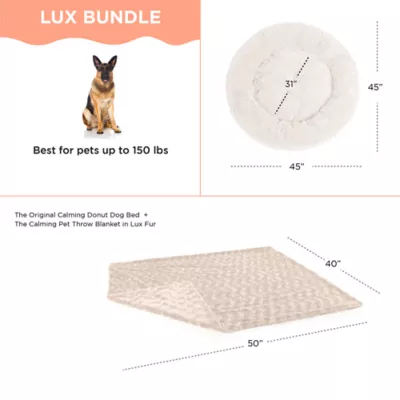 Product Best Friends by Sheri Donut Lux Bed & Throw Blanket 2 Piece Cat and Dog Bundle Set