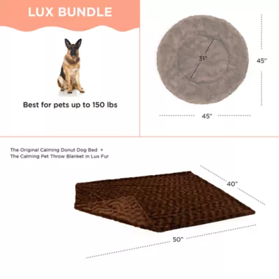 Product Best Friends by Sheri Donut Lux Bed & Throw Blanket 2 Piece Cat and Dog Bundle Set