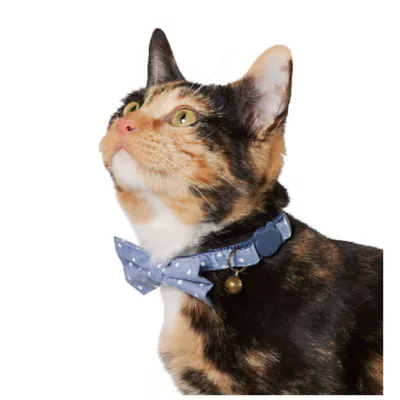 Product Whisker City® Blue Dots Bow Tie Easy Release Kitten & Cat Collar
