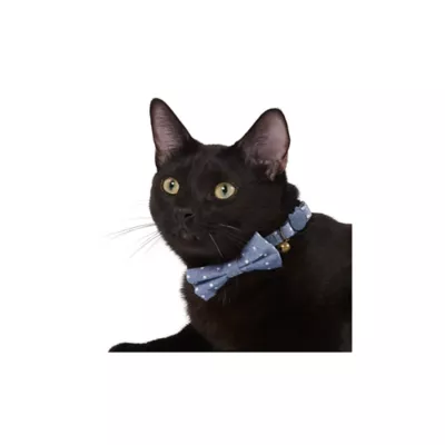 Product Whisker City® Blue Dots Bow Tie Easy Release Kitten & Cat Collar