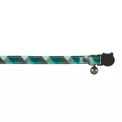 Product Whisker City® Green Plaid Easy Release Kitten & Cat Collar