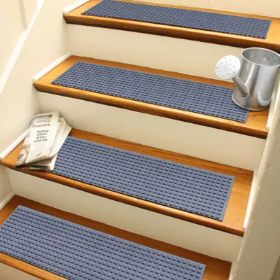 Product Bungalow Flooring WaterHog Squares Stair Tread, 4 Count