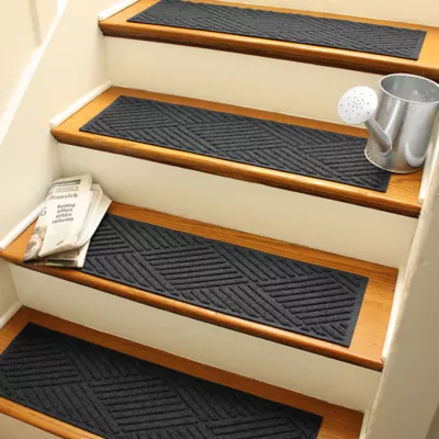 Product Bungalow Flooring WaterHog Diamonds Stair Tread, 4 Count