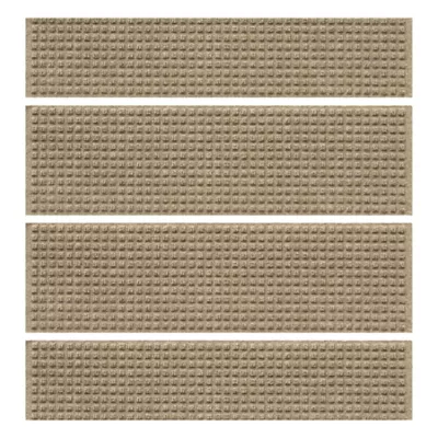 Product Bungalow Flooring WaterHog Squares Stair Tread, 4 Count