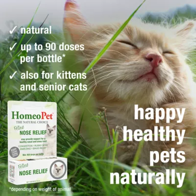 HomeoPet Feline Nose Relief for Cats, Nasal & Sinus Supplement, 15mL - Image 4