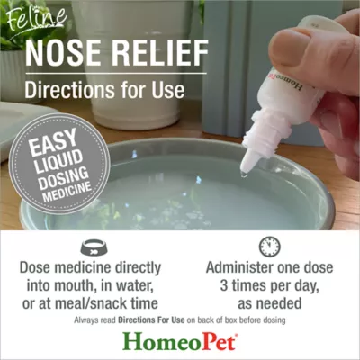 HomeoPet Feline Nose Relief for Cats, Nasal & Sinus Supplement, 15mL - Image 5