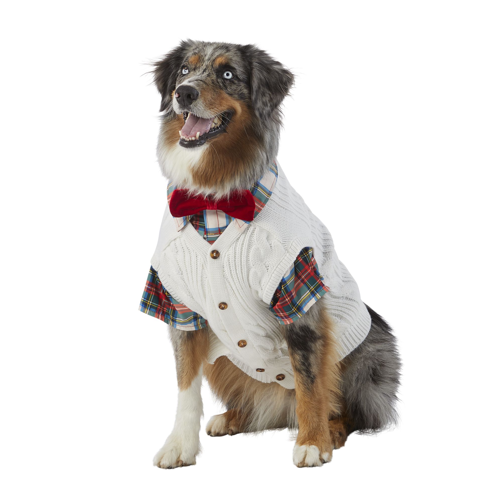 Merry & Bright™ Holiday Dog Sweater Vest Shirt dog Sweaters & Coats