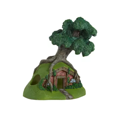 Product Top Fin Fantasy Red House & Tree Aquarium Ornament