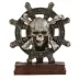 Top Fin® Wheel & Pirate Skull Aquarium Ornament image thumbnail 1