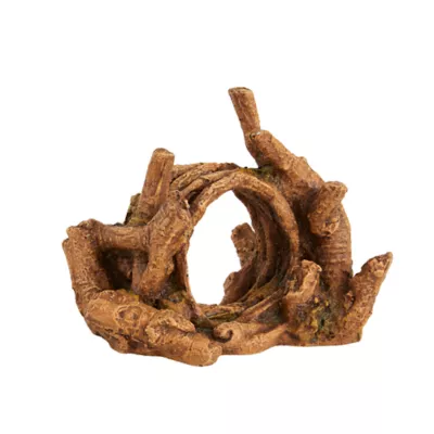 Product Top Fin® Wood Circle Aquarium Ornament