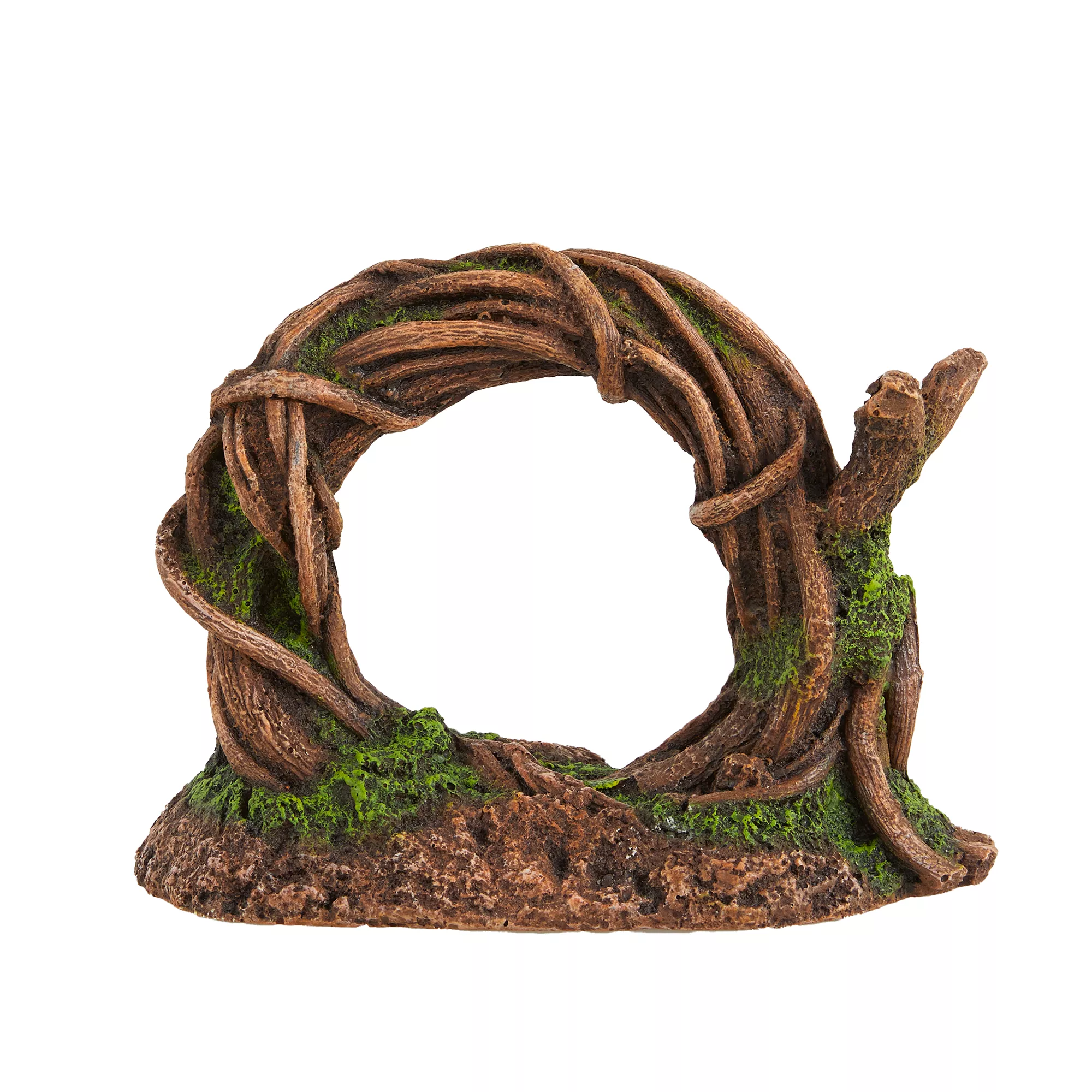 Top Fin® Standing Wooden Circle Aquarium Ornament