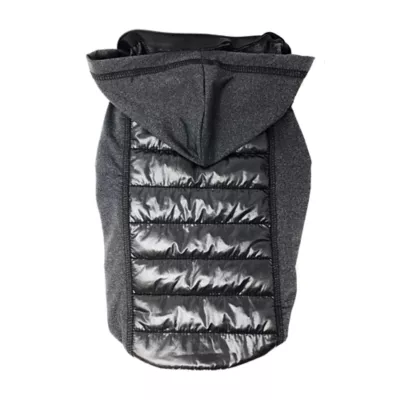 Pet Life Apex Lightweight Hybrid 4-Season Stretch & Quick-Dry Dog Coat with Pop Out Hood - Image 1