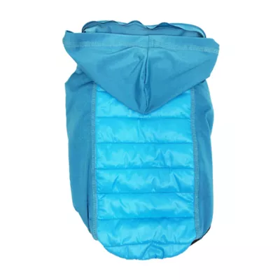 Pet Life Apex Lightweight Hybrid 4-Season Stretch & Quick-Dry Dog Coat with Pop Out Hood - Image 1