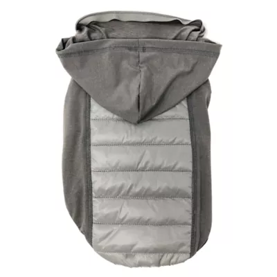 Pet Life Apex Lightweight Hybrid 4-Season Stretch & Quick-Dry Dog Coat with Pop Out Hood - Image 1