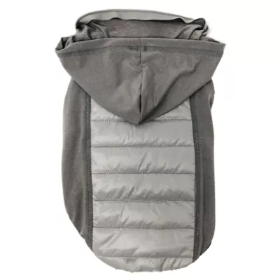 Pet Life Apex Lightweight Hybrid 4-Season Stretch & Quick-Dry Dog Coat with Pop Out Hood - Image 1