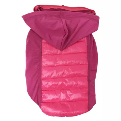 Pet Life Apex Lightweight Hybrid 4-Season Stretch & Quick-Dry Dog Coat with Pop Out Hood - Image 1