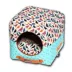 Touchdog Chirpin-Avery Convertible and Reversible Squared 2-in-1 Collapsible Dog House Bed image thumbnail 1