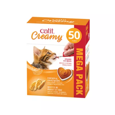 Product Catit Creamy Chicken Cat Treats - 50 Pack