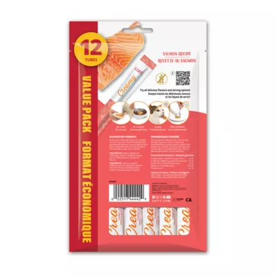 Catit Creamy Lickable Salmon Cat Treat - 12 packs - Image 5