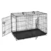 Top Paw® Double Door Folding Wire Dog Crate w/ Divider Panel - Leak Prook Tray; Metal, SM-XL image thumbnail 1