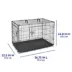 Top Paw® Double Door Folding Wire Dog Crate w/ Divider Panel - Leak Prook Tray; Metal, SM-XL image thumbnail 3