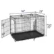 Product Top Paw® Double Door Folding Wire Dog Crate with Divider Panel