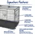 Top Paw® Double Door Folding Wire Dog Crate w/ Divider Panel - Leak Prook Tray; Metal, SM-XL image thumbnail 5